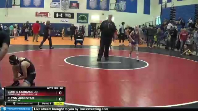 Cubbage Jr 86 lbs Round 2 - Flynn Arnestad, Integrity WC vs Curtis Cubbage Jr ...