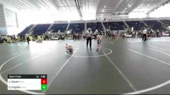 61 lbs Semifinal - Jace Hauan, Bear Cave vs Quinton English, Mohave WC