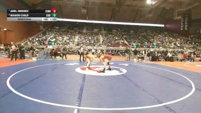 2A-132 lbs Semifinal - Abel Jimenez, Kemmerer vs Mason Child, Cokeville