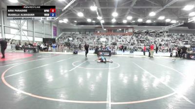 71.1-74.2 lbs Champ. Round 2 - Aria Paradise, Merrillville Pirates Wrestling Club vs Isabella Almaguer, Victory Wrestling-Central WA