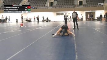 114 Championship Bracket Cons. Round 5 - Brodie Lawrence, Stillwater vs Will Katherman, Waconia