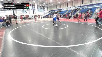 285 lbs Cons. Round 3 - Xavier Jordan, Central Union vs Duke Gonzalez, Saint Augustine