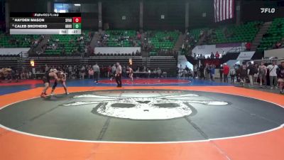 7A 144 lbs Cons. Round 3 - Hayden Mason, Sparkman vs Caleb Brothers, Grissom Hs