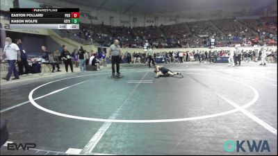 110 lbs Consi Of 4 - Kamden Barnett, Bristow Elementary Wrestling Club vs Elliott Schmidt, Broken Arrow Wrestling Club