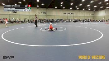 56 lbs Quarterfinal - Jameson Hitchcock, Northern Colorado 12U vs Bennett Todd, Warrior Up 12U