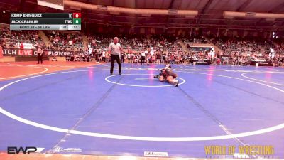 58 lbs Consi Of 16 #1 - Kemp Enriquez, Takedown Elite vs Jack Crain Jr, Team Tulsa Wrestling Club
