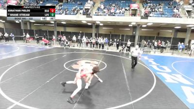 132 lbs Cons. Round 5 - Shane Stream, Lincolnway West vs Jonathan Fields, Unattached