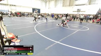 102 lbs Quarterfinal - John Ruffo, Geneva Youth Wrestling vs Aurora Maring, WRCL Wrestling Club