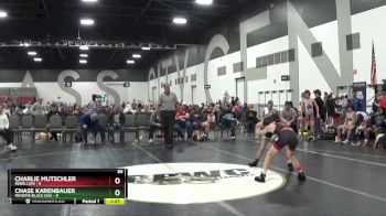 85 lbs Placement Matches (8 Team) - Chase Karenbauer, Minions Black (GA) vs Charlie Mutschler, Rebellion