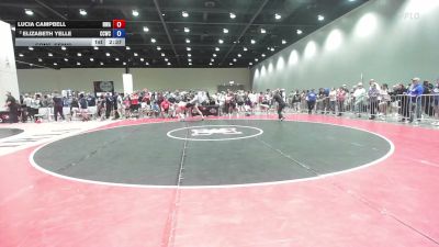 155 lbs Cons. Semis - Lucia Campbell, Nebraska Wrestling Academy vs Elizabeth Yelle, Cowboy / Cowgirl Wrestling Club