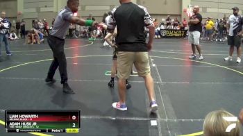 56 lbs Round 5 (6 Team) - Liam Howarth, Belding Black vs Adam Husk Jr, The Funky Singlets