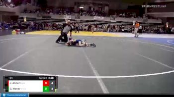 50 lbs Finals (8 Team) - Gray Meyer, STMA vs Jaden Abbott, Adrian