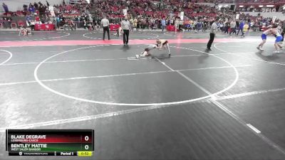 64 lbs Semifinal - Blake DeGrave, Luxemburg-Casco vs Bentley Mattie, West Salem Bangor