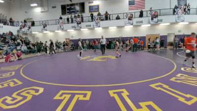 77 lbs Cons. Semi - Paxton Hopkin, Lander Middle School vs Caysen Long, Riverton Middle School