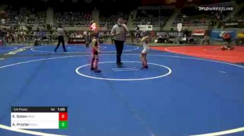 57 lbs Quarterfinal - Kylee Ooton, Prodigy WC vs Allie Procter, Roundtree Wrestling Academy