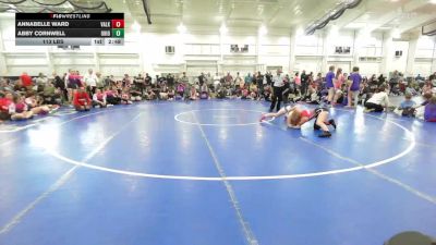 113 lbs Round Robin 2 - Annabelle Ward, Valkyrie Girls WC-Girls vs Abby Cornwell, Ohio Skibidi Rizzlers - Pink