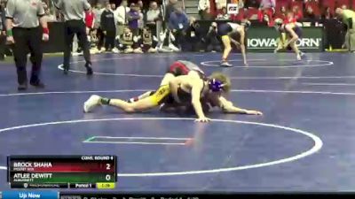 1A-106 lbs Cons. Round 4 - Brock Shaha, Mount Ayr vs Atlee Dewitt, Alburnett