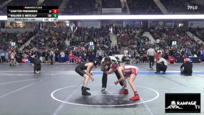 100 lbs 3rd Place Match - Sawyer Freisberg, Caney Valley vs Walker D Metcalf, The Best Wrestler