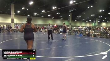 190 lbs Round 2 (16 Team) - Abigail Radabaugh, Charlie`s Angels-WV vs Fransheska Robles, SOWA