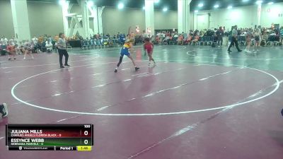 100 lbs Quarters & Wb (16 Team) - Essynce Webb, Nebraska Marvels vs Juliana Mills, Charlies Angels Florida Black