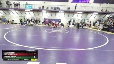 150 lbs Quarterfinal - Jake Moon, Pace Training Center vs Logan Redel, Purler Wrestling Academy