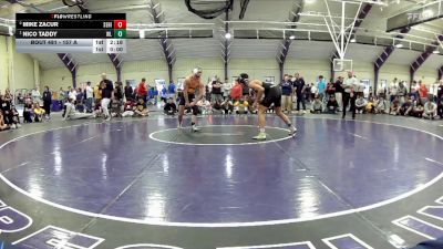 157 A 1st Place Match - Nico Taddy, West Liberty vs Mike Zacur, Seton Hill