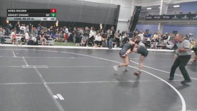 120 lbs Cons. Rd Of 32 - Aviea Holden vs Ashley Chiang, Silverback RTC