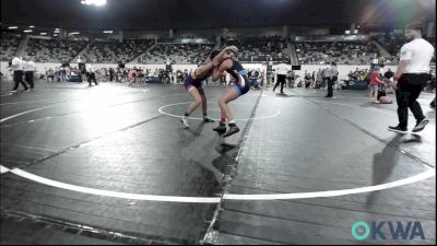 105 lbs 2nd Place - Braelynn Williams, Wagoner Takedown Club vs Joely Hunt, Vian Wrestling Club