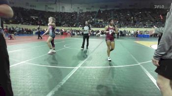 128 lbs Round Of 16 - Kaylena Choate, Midwest City Middle School Bombers vs Gage Vaughn, SEO Wrestling Club