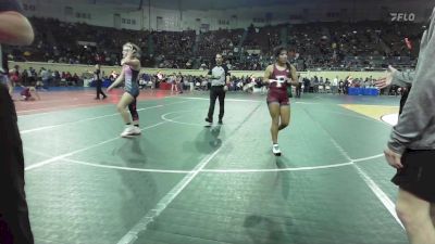 128 lbs Round Of 16 - Kaylena Choate, Midwest City Middle School Bombers vs Gage Vaughn, SEO Wrestling Club