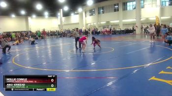 110 lbs Round 4 (8 Team) - Mollie Corkle, Charlies Angels Florida Pink vs Aiko Kinkead, Iron Lion Wrestling