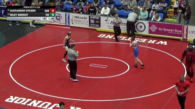 124 lbs Consi Of 16 #2 - Alexander Stasen, Radnor vs Riley Brenot, Erie