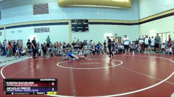 100 lbs Quarterfinal - Karson Bachelder, Maurer Coughlin Wrestling Club vs Nicholas Freeze, Midwest Regional Training Center