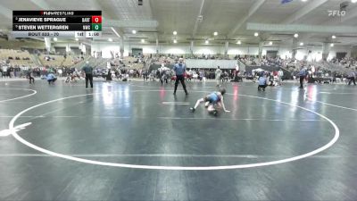 70 lbs Cons. Round 2 - Jenavieve Sprague, Hawks Wrestling Club vs Steven Wettergren, Nolensville Wrestling Club