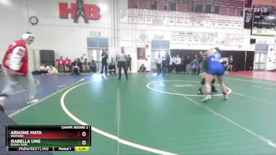 130 lbs Champ. Round 2 - Ariadne Mata, Western vs Isabella Ung, Buena Park