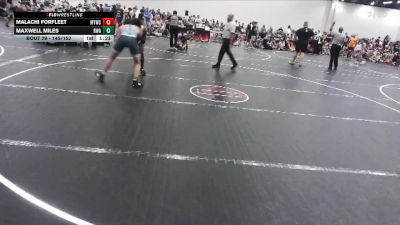 145/152 Cons. Round 2 - Malachi Forfleet, MBCRD Youth Wrestling Club vs Maxwell Miles, Roundtree Wrestling Academy