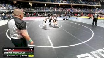 5A 145 lbs Quarterfinal - Bronwyn Arsyn Sadlier, McAllen vs Abby Poole, Lubbock Cooper