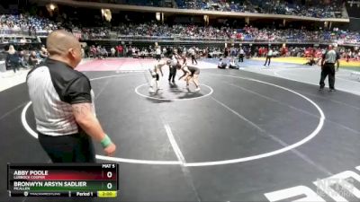 5A 145 lbs Quarterfinal - Bronwyn Arsyn Sadlier, McAllen vs Abby Poole, Lubbock Cooper