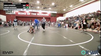 49 lbs Round Of 16 - Drew Epperson, Morrison Takedown Club vs Tucker Peterson, Cushing