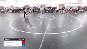 52 kg Rnd Of 32 - Roman Arakelyan, Sunkist Kids/Monster Garage vs Logan Haney, Howe Wrestling School, LLC