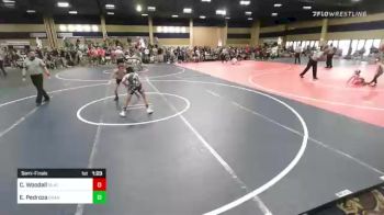 86 lbs Semifinal - Caden Woodall, Blackcat WC vs Elias Pedroza, Granite WC