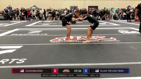 Caleb Melendez vs Elijah The Lion Yadav 2025 ADCC Orlando Open/Youth Trials