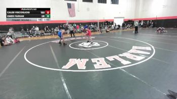 175 lbs Champ. Round 1 - Caleb Viscogliosi, YORKVILLE (HS) vs Omer Farhan, Frankfort (LINCOLN-WAY EAST)