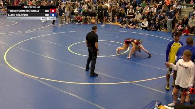 120 lbs Champ. Round 2 - Alice Scarpine, Chautauqua Lake vs Remington Marshall, Groton