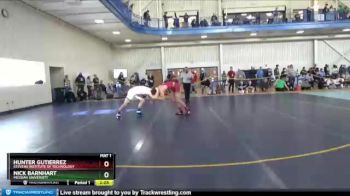 157 lbs Semifinal - Nick Barnhart, Messiah University vs Hunter Gutierrez, Stevens Institute Of Technology