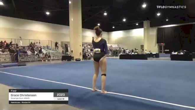Grace Christensen - Floor, Scamps Gym #645 - 2021 USA Gymnastics Development Program National Championships