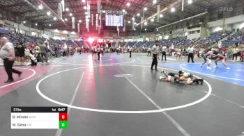 57 lbs Quarterfinal - Bentley Minder, Governor Wrestling vs Messias Sena, Top Notch WC