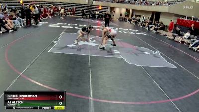 152 lbs Round 2 (4 Team) - AJ Alesch, Holmen vs Brock Hinderman, Iowa Grant