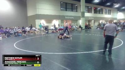 160 lbs Placement Matches (16 Team) - Evanangel Mercado, Eagle Empire Purple vs Matthew Kotler, NFWA Black