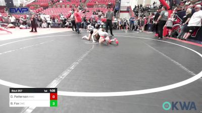 80 lbs Final - Dakin Patterson, Maize Wrestling Club vs Baze Fox, Cowboy Wrestling Club